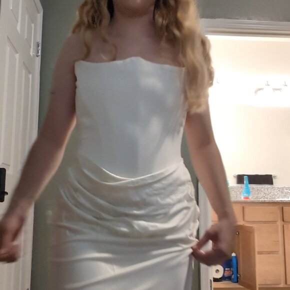 HOUSE OF CB 'Persephone' Ivory Strapless Corset Dress NWOT size S - Picture 13 of 13